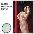 K&F CONCEPT SKU.1842 82mm Black Diffusion 1/8 Lens Filter Kit Dream Cinematic Effect Filter for V...