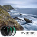 K&F CONCEPT SKU1553 82mm ND8 ND64 CPL Polarizer Lens Filter with Multi Layer Nano Coated
