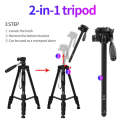 JMARY KP2254 Three colors are available Cell Phone SLR Outdoor Photography Tripod Stand(Black)