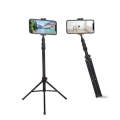 JMARY MT45 Cell Phone Clip Camera Mount Holder Telescopic Selfie Stick Outdoor Tripod Stand