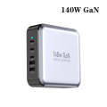 GAN 140W PD65W / PD20W / QC3.0 USB Five Port Laptop Adapter, Plug:EU Plug