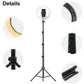 JMARY FM-536A 10 inch Ring Live Fill Light Streaming Stand Beauty Light Set