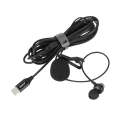 JMARY MC-R6 Lavalier Type-C Port Wired Microphone With In-ear Earphone, Length: 3m