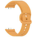 For Samsung Galaxy Fit 3 Solid Color Colorful Buckle Silicone Watch Band(Yellow)