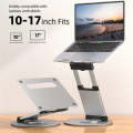AS018-XS For 10-17 inch Device 360 Degree Rotating Adjustable Laptop Holder Desktop Stand(Silver)