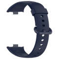 For Redmi Watch 4 Solid Color Colorful Buckle Silicone Watch Band(Dark Blue)