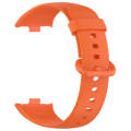 For Redmi Watch 4 Solid Color Colorful Buckle Silicone Watch Band(Orange)