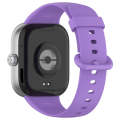 For Xiaomi  Mi Band 8 Pro Solid Color Colorful Buckle Silicone Watch Band(Purple)