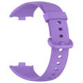 For Xiaomi  Mi Band 8 Pro Solid Color Colorful Buckle Silicone Watch Band(Purple)