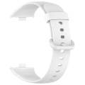 For Xiaomi  Mi Band 8 Pro Solid Color Colorful Buckle Silicone Watch Band(White)