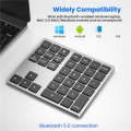 K-35 Computer Laptop Keyboard 35-Keys Tablet Accessories Bluetooth Keypad(Black Gray)