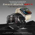 QX11 1.96 inch Color Screen Smart Watch Slub Steel Strap Support Bluetooth Call(Silver)