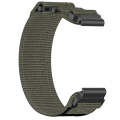 For Garmin Fenix 7 Pro 47mm 22mm Nylon Hook And Loop Fastener Watch Band(Grey)