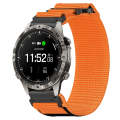 For Garmin MARQ Adventurer Gen 2 22mm Nylon Hook And Loop Fastener Watch Band(Orange)