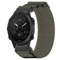 For Garmin MARQ Golfer Gen 2 22mm Nylon Hook And Loop Fastener Watch Band(Grey)