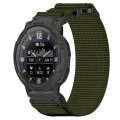 For Garmin Instinct Crossover Solar 22mm Nylon Hook And Loop Fastener Watch Band(Army Green)