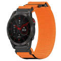 For Garmin EPIX Gen 2 22mm Nylon Hook And Loop Fastener Watch Band(Orange)