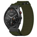 For Garmin Approach S62 22mm Nylon Hook And Loop Fastener Watch Band(Army Green)