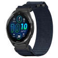 For Garmin Forerunner 965 22mm Nylon Hook And Loop Fastener Watch Band(Blue)