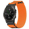 For Garmin D2 Delta PX 26mm Nylon Hook And Loop Fastener Watch Band(Orange)