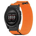 For Garmin Tactix 7 Pro 26mm Nylon Hook And Loop Fastener Watch Band(Orange)