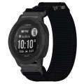 For Garmin Instinct 2S 20mm Nylon Hook And Loop Fastener Watch Band(Black)