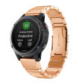 For Garmin Fenix 6S Pro 20mm Tortoise Shell Stainless Steel Watch Band(Rose Gold)