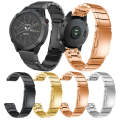 For Garmin Fenix 5S Plus 20mm Tortoise Shell Stainless Steel Watch Band(Black)