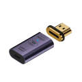 Type-C Female to HDMI 2.0 Male Converter Adapter 4K 60Hz HD Magnetic Plug(Deep purple)