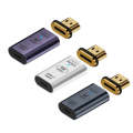 Type-C Female to HDMI 2.0 Male Converter Adapter 4K 60Hz HD Magnetic Plug(Deep purple)