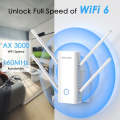 Wavlink WN583AX3 AX3000 Dual Band WiFi Repeater/AP/Router/Mesh Mode WiFi Extender, Plug:UK Plug