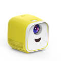 L1 Children Projector Mini LED Portable Home Speaker Projector, US Plug(Yellow)