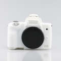 Richwell  Silicone Armor Skin Case Body Cover Protector for Canon EOS M50 Body Digital Camera(White)