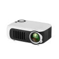 A2000 Portable Projector 800 Lumen LCD Home Theater Video Projector, Support 1080P, US Plug (White)