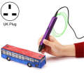 RP800A Childrens Educational Toys 3D Printing Pen, Plug Type:UK Plug(Purple)