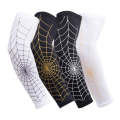 Professional Basketball Sports Spider Web Arm Guards Anti-skid Lengthened Elbow Guards, Size:M(Ra...