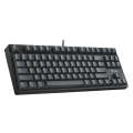 Rapoo V860 Desktop Wired Gaming Mechanical Keyboard, Specifications:87 Keys(Red Shaft)