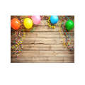 2.1m x 1.5m Wooden Board Balloon Children Birthday Party Cartoon Photography Background