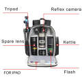 CADeN Shoulder Digital Camera Bag Outdoor Nylon Photography Backpack(Black Small Bag)