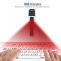 MINI F3 Bluetooth Charging Treasure Laser Virtual Projection 2 in 1 Keyboard(Silver)