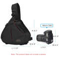 CADeN K1 DSLR Camera Shoulder Waterproof Bag with Rain Cover(Black)