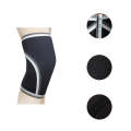 7mm SCR Neoprene Rubber Weightlifting Knee Pads Outdoor Sports Protector, Size:S(Black)