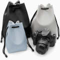 Baona Camera Bag Lens Drawstring Pouch, Size: Medium(Gray)