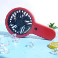 USB Charging Small Fan Portable Outdoor Mini Handheld Fan(Rose Red)