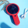 USB Charging Small Fan Portable Outdoor Mini Handheld Fan(Rose Red)