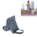 Weight Lifting Fitness Double Handle Canvas Sandbag(Gray)