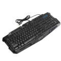 HXSJ J60 Crack Three-color Backlit Keyboard And Colorful Backlit Mouse Set(English Keyboard + Cra...