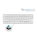 Ajazz K680T Mini USB Wired Dual-mode Charging 68-keys Laptop Bluetooth Mechanical Keyboard, Cable...