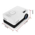 S261/J16 Home Mini HD 1080P Portable LED Projector, Support TF Card / AV / U Disk, Plug Specifica...