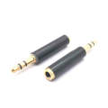 10 PCS 3.5mm 3 Section Revolution 4 Section Female Mobile Phone Headset Adapter Male to Female Au...